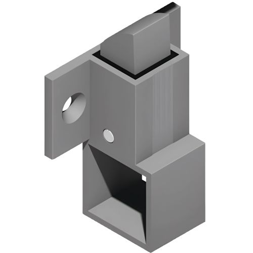 Loqueteau &agrave; g&acirc;che + cales laqu&eacute; gris alu RAL9006 LA CROISEE DS DS6402-007 photo du produit Secondaire 1 L