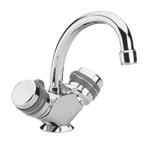 Mélangeur de bidet SUPRA monotrou bicommande avec flexible chromé - GROHE - 24472-000 pas cher