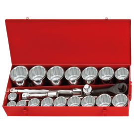 Coffret de douilles et accessoires KS Tools 1'' 12 pans 22 pièces - 911.0824 photo du produit Principale M
