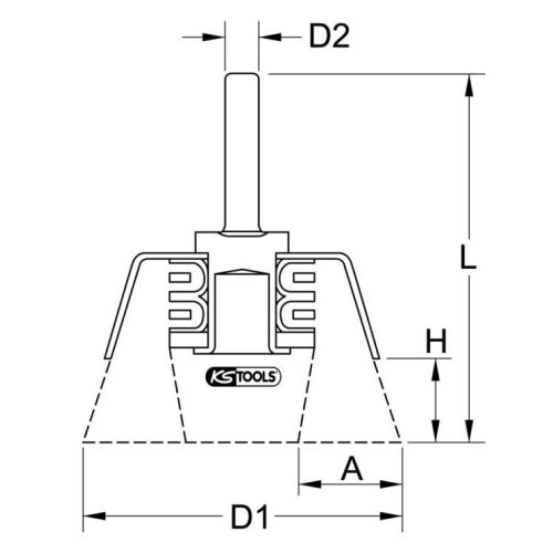 Brosse boisseau inox 0,3 mm diamètre 80 mm KS TOOLS 340.0015 photo du produit Secondaire 1 L