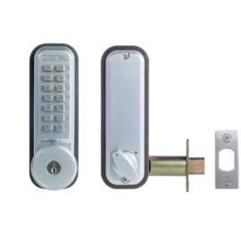 Verrou &agrave; code m&eacute;canique p&ecirc;ne dormant +cl&eacute; de secours &agrave; larder UNICODE 2210CS - UNITECNIC - U300.1.235 pas cher Principale M