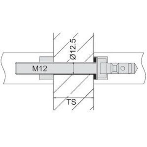 Kit montage double universel - NORMBAU - 0 471 110 pas cher Principale L