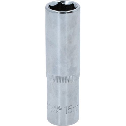 Douille longue 1/2'' CHROMEplus 6 pans 15mm - KS TOOLS - 918.1245 pas cher Secondaire 6 L