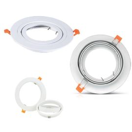 Support plafond Miidex rond AR111 + ES111 D 180 mm - 7715 photo du produit Principale M