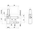 Cote mâle de fiche réglable 4 broches 495 14 mm OTLAV CG495140H502 photo du produit