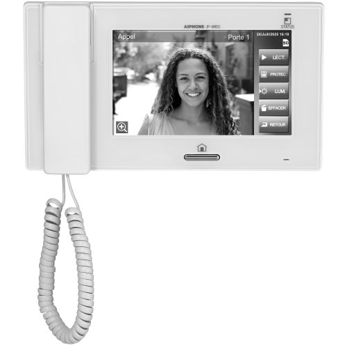 Moniteur boucle magnétique écran tactile 7'' - AIPHONE - 130315 pas cher