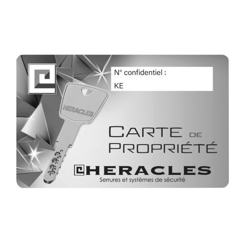 Jeu de cylindre KESO 4000S Omega cylindre de 60mm fourni avec 4 clés - HERACLES - 23126S-02-0APR pas cher Secondaire 4 L