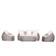 Salon bas de jardin ISA gris - DCB GARDEN  - PVC-ISA-SALON pas cher