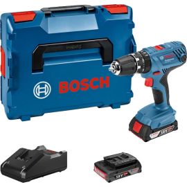 Perceuse visseuse18V Bosch GSR 18V-21 + 2 batteries 2 Ah + chargeur + coffret L-BOXX - 06019H1008 photo du produit Principale M