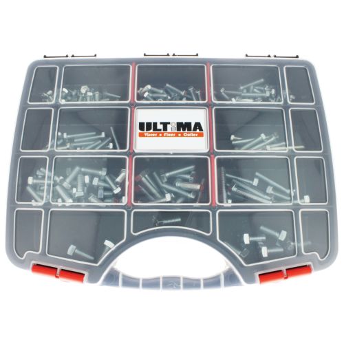 Coffret de 172 vis à tête hexagonale classe 8.8 zinguée blanc COF801 ULTIMA AFBPACK01 photo du produit Secondaire 1 L