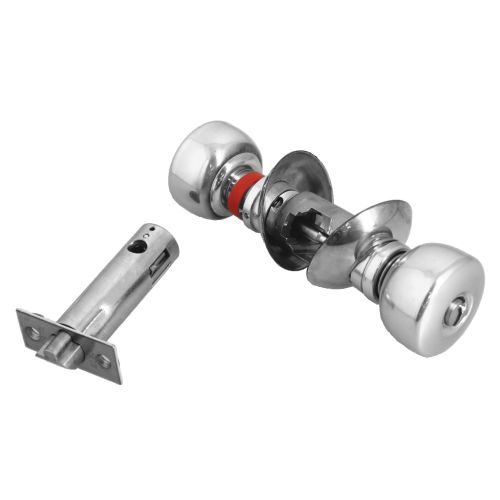 Serrure tubulaire V6526 axe 63,5 mm bouton standard inox VACHETTE 19295000 photo du produit Secondaire 2 L