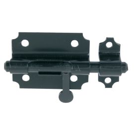 Verrou de box bouton poire diam&egrave;tre 10mm zingu&eacute; noir - JARDINIER MASSARD - 9520213 pas cher Principale M