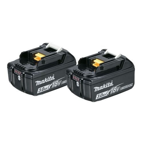 Pack de 2 batteries Makita MAKSTAR Li-Ion 18 V / 3.0 Ah BL1830B - PACK2BAT3LI photo du produit