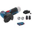 Meuleuse d'angle 12 V GWS 12V-76 + 2 batteries 3 Ah + chargeur + coffret L-Boxx BOSCH 06019F200Y photo du produit Secondaire 2 S