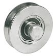Roue &agrave; gorge triangulaire D 120 x 24mm vis 14x70mm charge 400kg - AVL - 916120Y pas cher