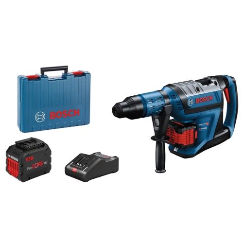 Perforateur 18 V GBH 18V-45 C SDS max Biturbo  + 2 batteries Procore 12 Ah + chargeur + coffret standard BOSCH 0611913002 photo du produit