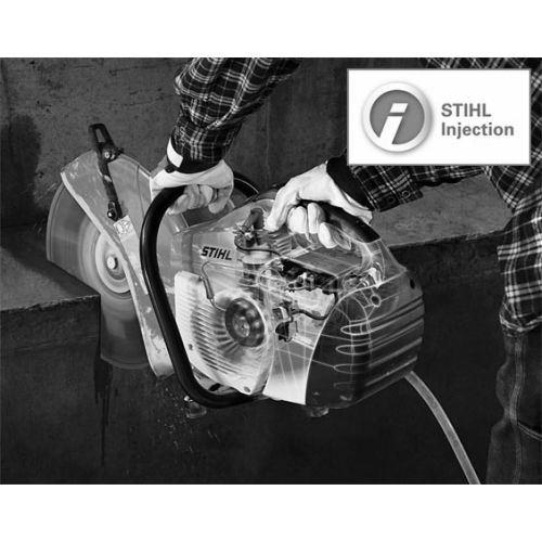 Découpeuse à disque thermique 72,2cm³ TS 500i 350 mm/14'' - STIHL - 4250-011-2810 pas cher Secondaire 1 L
