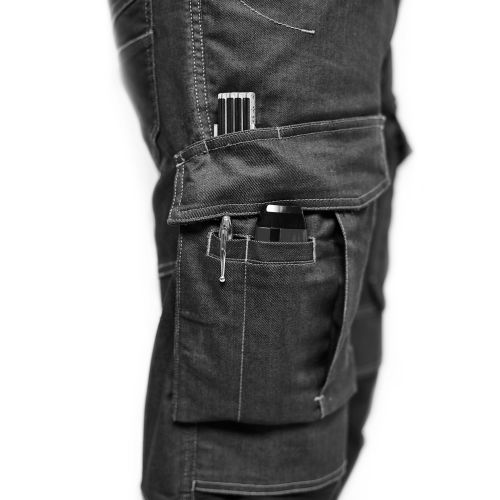 Pantalon maintenance denim stretch 2D marine/noir T40L - BLÅKLÄDER - 149711418999C146 pas cher Secondaire 4 L