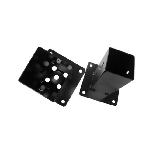 Support poteau platine 7x7cm noir - MERMIER - M687210 pas cher Secondaire 1 L