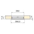 Spot led CRUX-IN 1,8 W 230 V blanc naturel 4000 K nickel satiné EMUCA 5915351 photo du produit Secondaire 1 S
