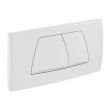 Plaque de commande double touche TWINLINE blanche GEBERIT 115.888.11.1 photo du produit