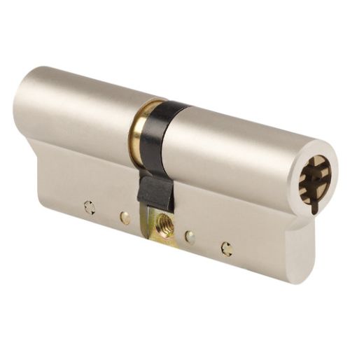 Cylindre double entrée 30X30 mm à 5 ailettes finition nickelé POLLUX 955533 photo du produit