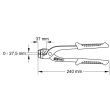 Pince à cintrer 2 en 1 pour conduite de frein KS TOOLS 120.2000 photo du produit Secondaire 1 S
