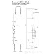 Crémone barillet axe 25 mm ajustable haut et bas longueur 1780 mm FERCO G-24534-18-L-1 photo du produit Secondaire 1 S
