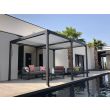 Pergola bioclimatique GAIA 3 x 4 m gris anthracite COULEURS DU MONDE GAIA1807 photo du produit Secondaire 1 S