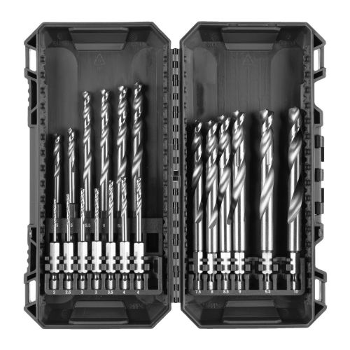 Set de 19 forets m&eacute;taux HSS-G Tin Red Hex Shockwave Impact Duty 2 &agrave; 10 mm - MILWAUKEE - 4932493866 pas cher