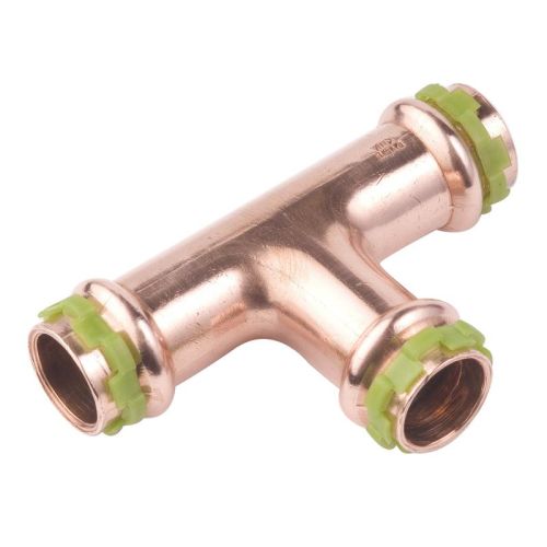 Raccord té égal SudoPress triple-femelle en cuivre AALBERTS IPS 6670378 photo du produit Principale L