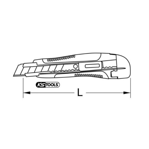 Cutter universel à lame sécable magasin de 6 lames 18 mm KS TOOLS 907.2175 photo du produit Secondaire 1 L