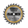 Lame de scie circulaire sans fil 24 dents 115 x 9,5 mm DEWALT DT20420-QZ photo du produit Secondaire 1 S