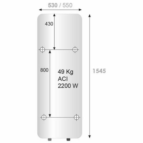 Chauffe-eau électrique stéatite VIZENGO ACI Hybride 200L vertical mural - ATLANTIC - 154120 pas cher Secondaire 3 L