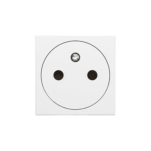 Prise de courant 2P+T surface MOSAIC 2 modules avec connexion par borne automatique blanc LEGRAND 77111 photo du produit