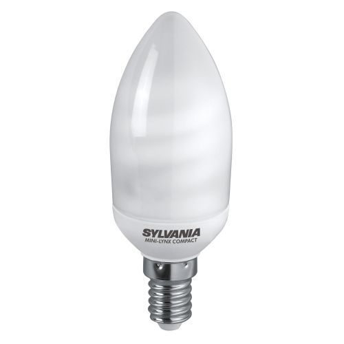 Lampe fluo-compacte MINI-LYNX FLAMME Sylvania 827 E14 7 W - 0035303 photo du produit