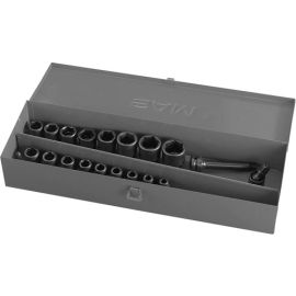 Coffret de douilles à chocs 1/2'' Sam Outillage 19 outils en mm - 72-NS19 pas cher Principale M