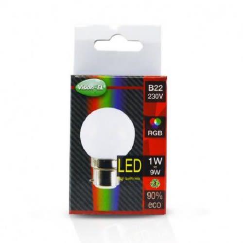 Ampoule LED B22 1 W RGB MIIDEX LIGHTING 76152 photo du produit Secondaire 3 L