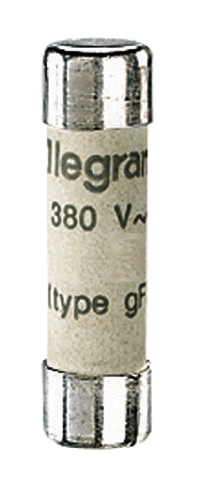 Fusible cartouche cylindrique LEGRAND 12301 8x32 mm 1 ampère Pack de 10 unités - vue 2