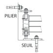 Pivot à cheviller pour tube 40 x 40 x 2 mm TORBEL PIEM1040 photo du produit Secondaire 1 S