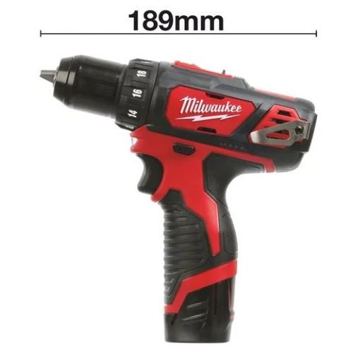 Perceuse-visseuse 12 V Milwaukee M12 BDD-201 + batterie 2 Ah + chargeur + coffret MILWAUKEE 4933479439 photo du produit Secondaire 8 L