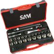 Coffret 1/2'' de 27 outils 6 pans en mm - SAM OUTILLAGE - 75-SH27A pas cher