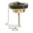 Bonde de lavabo laiton avec bouchon noir D40 chromé VALENTIN 00 115300 000 00 photo du produit Secondaire 1 S