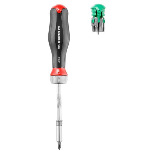 Tournevis porte-embouts à cliquet PROTWIST® avec 15 embouts de vissage FACOM ATCL.1PB photo du produit Principale L
