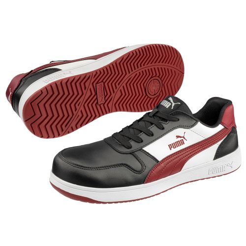 Chaussure de travail Frontcourt P 39 bas noir/blanc/rouge S3L PUMA 640200 photo du produit