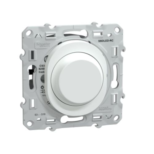 Mécanisme variateur de lumière OVALIS standard blanc SCHNEIDER S320519 photo du produit