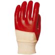 Gants PVC rouge EUROSTRONG 3420 dos aéré T.10 - COVERGUARD - 3420 pas cher