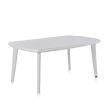 Ensemble de 6 chaises FLORA + table blanche extensible ATLANTIQUE - SHAF pas cher Secondaire 1 S