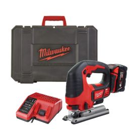 Scie sauteuse poignée 18V Milwaukee M18 BJS-402C + 2 batteries 4 Ah + chargeur + coffret - 4933451389 photo du produit Principale M