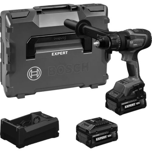 Perceuses-visseuses &agrave; percussion EXSB18V-150 + 2 batteries 8Ah + chargeur GAL + L-BOXX - BOSCH EXPERT - 06019R3201 pas cher